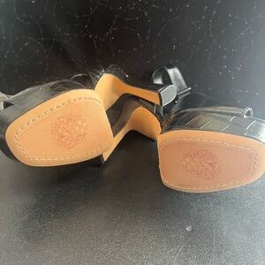 Vince Camuto Black Croc-Embossed Heels